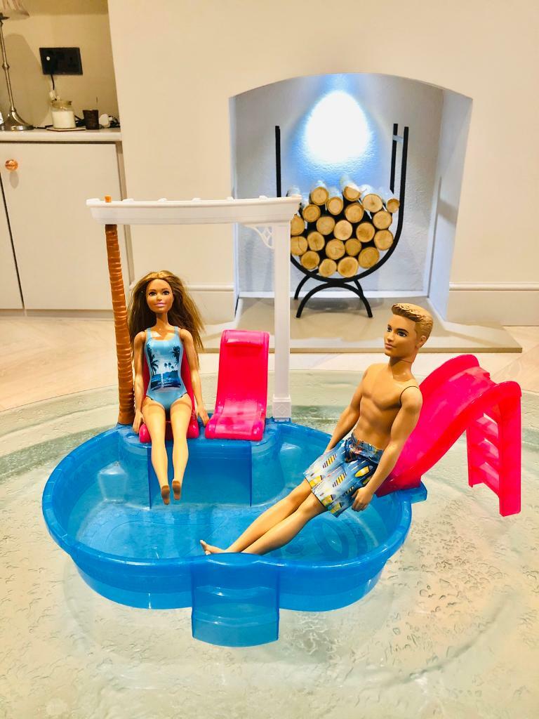 barbie and ken swimming pool